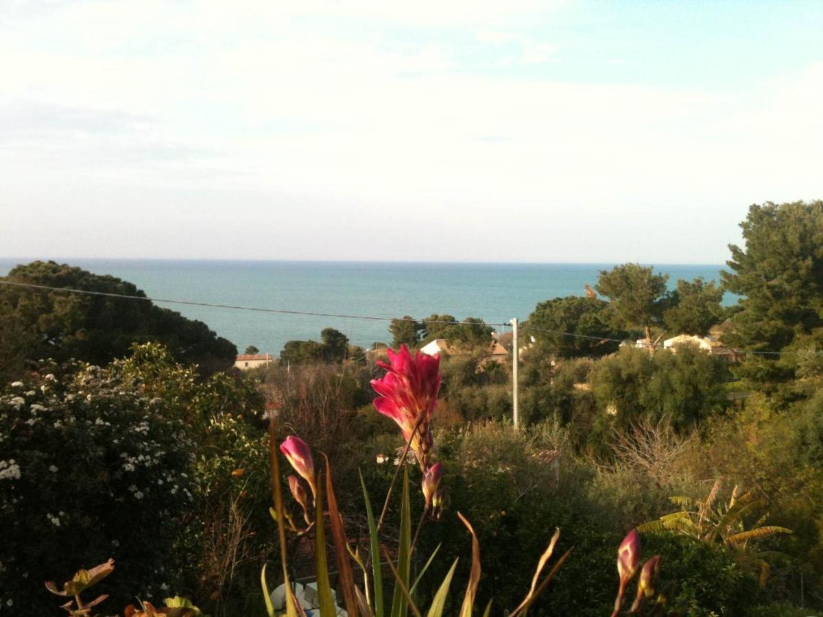 Stanza In Villa Con Giardino Vista Mare Cefalù Exterior foto