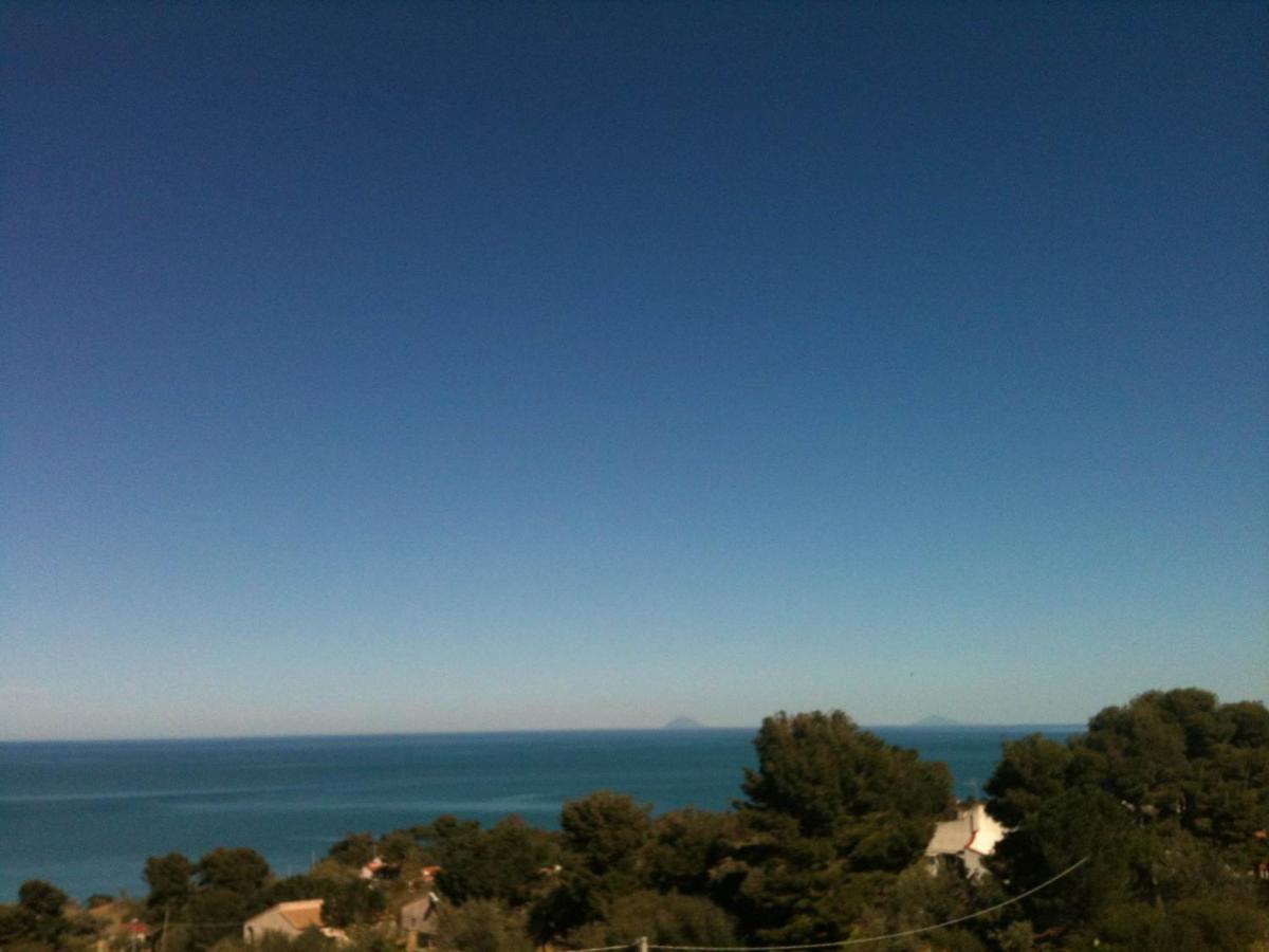 Stanza In Villa Con Giardino Vista Mare Cefalù Exterior foto